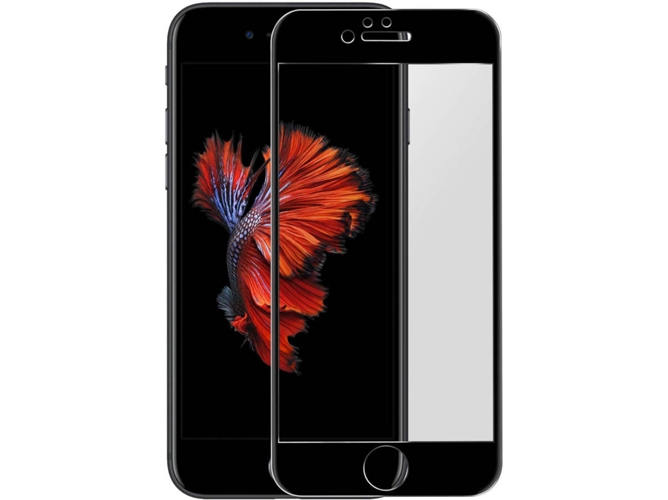 Protector de Cristal Templado iPhone 6 Plus, 6s Plus AVIZAR 9H Negro