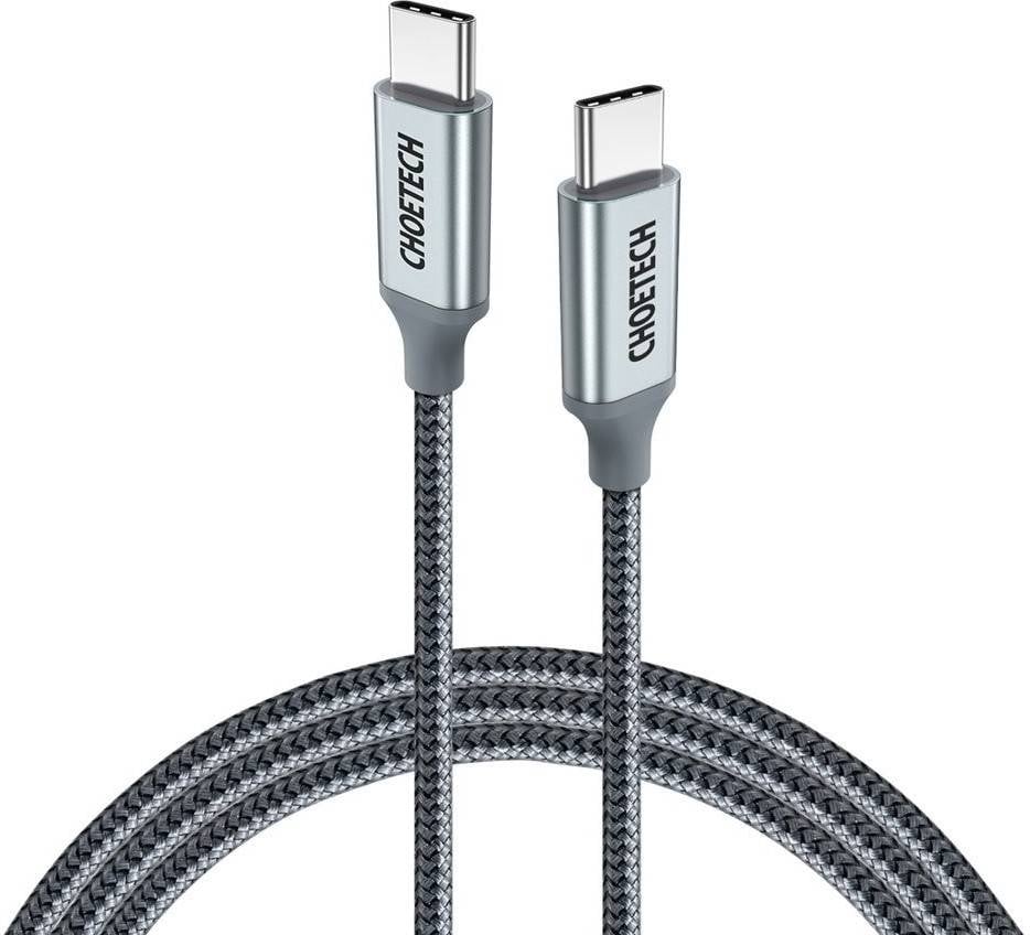 Cable CHOETECH Pd100w (USB-C - 1.8 m - Gris)