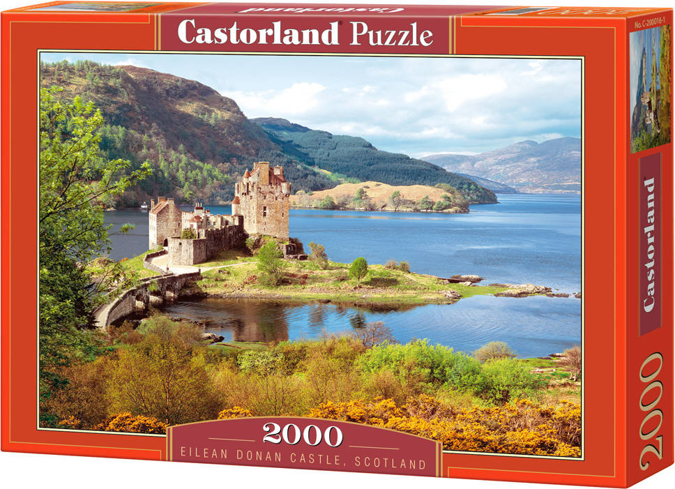 Castorland Eilean Donan castle scotland 2000 pcs puzzle rompecabezas paisaje niños y adultos 9 años