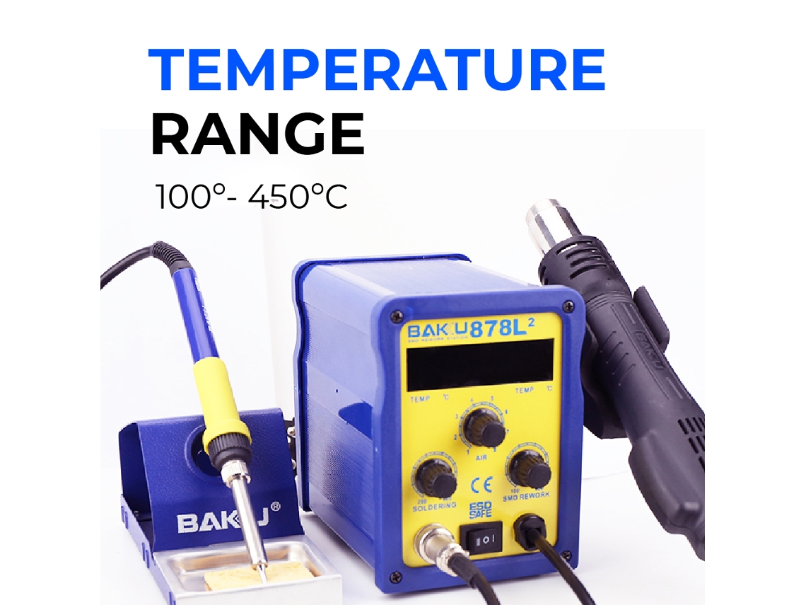 ESTACION DE SOLDAR Y AIRE CALIENTE Herramientas Técnicos Maq y Aparatos