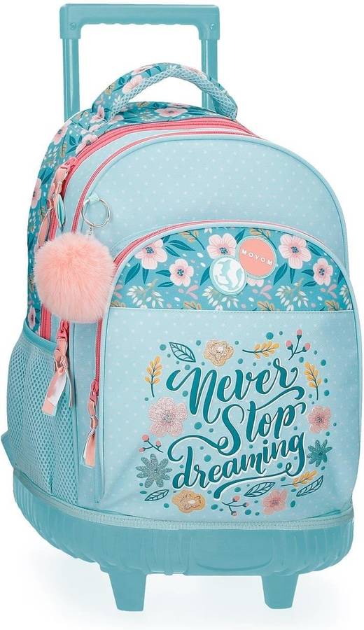 Mochila con Ruedas MOVOM Never Stop Dreaming Azul (32x43x21 cm)