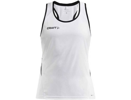 Camiseta de Mujer CRAFT Control Impact Tenis Blanco (XS)