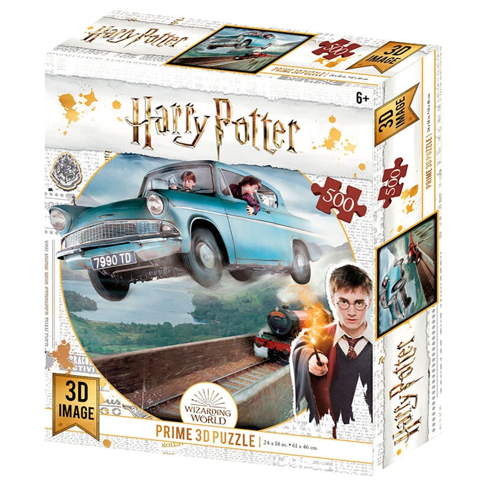 Prime 3d Puzzle lenticular harry potter ford anglia 500 piezas piecas 2d