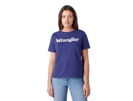 Camiseta para Mujer WRANGLER (L - Azul)