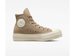 Zapatillas CONVERSE Chuck Taylor All Star Lift Platform Suede Mujer (38 - Blanco)