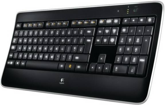 Teclado LOGITECH K800 (Inalámbrico - Idioma Suizo - Negro)