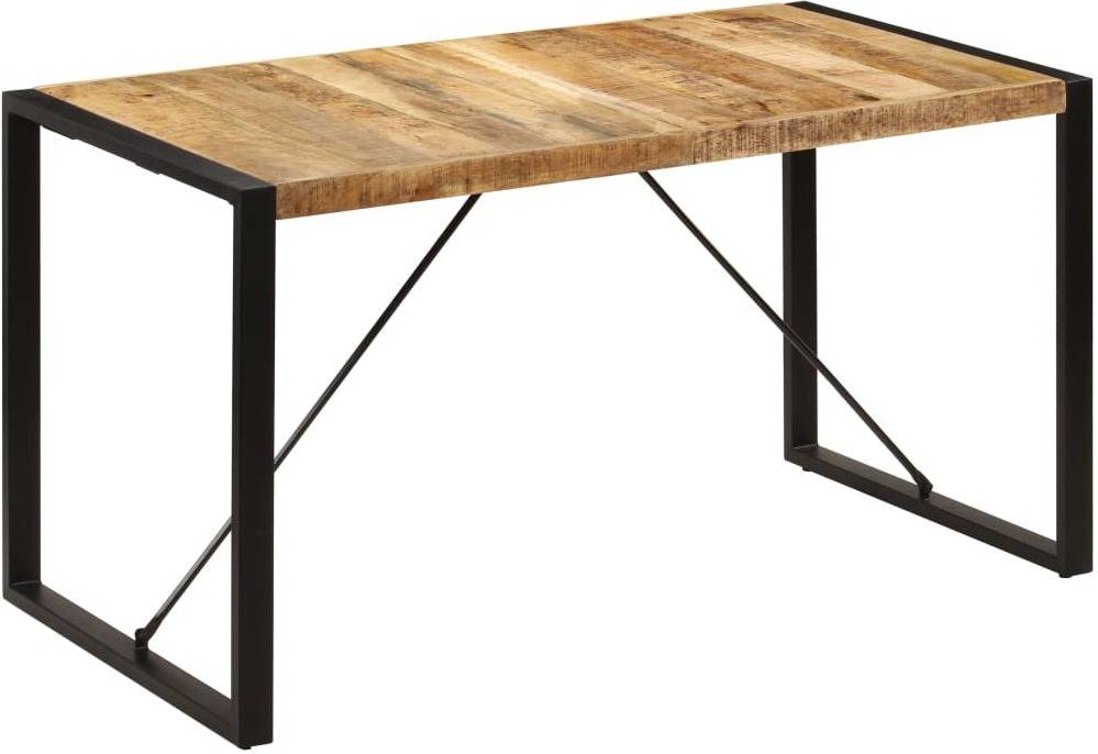 Mesa de Comedor VIDAXL 247420 (Madera de Manguera Maciza - 140x70x75 cm)