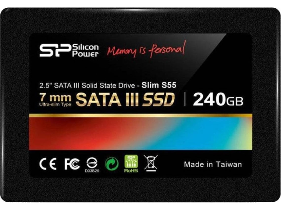 Disco SSD Interno SILICON POWER SP240GBSS3S55S25 (240 GB - SATA - 500 MB/s)