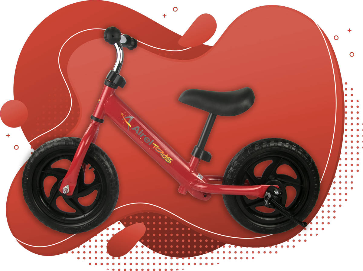 Bicicleta AIREL de Equilibrio Sin Pedales Rojo