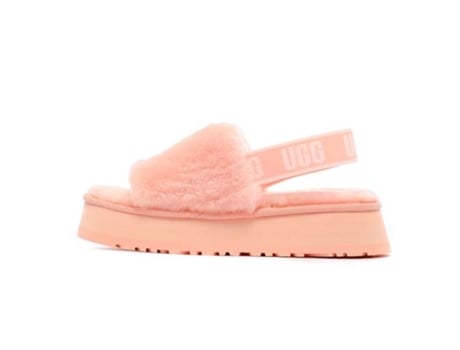 Sandalias de Mujer UGG Disco Slide Piel Rosa (40)