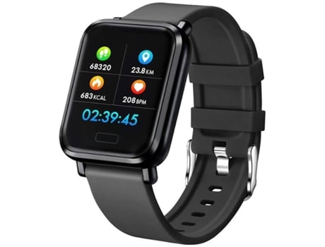 Smartwatch ENKERS Ip68 Impermeable Reloj Redondo para Hombres Mujeres  Fitness Tracker Monitor de Frecuencia Cardía-Gris