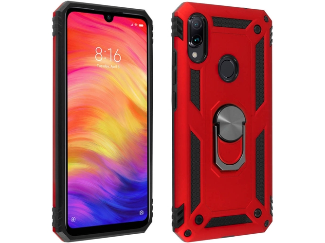 Carcasa Xiaomi Redmi Note 7 AVIZAR Anillo Rojo