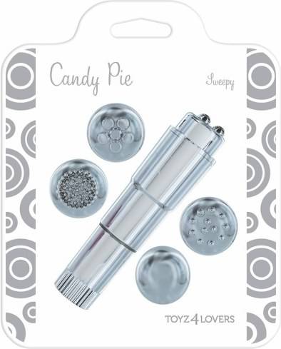 Vibrador TOYZ4LOVERS Candy Pie Sweepy Plateado (10 cm)