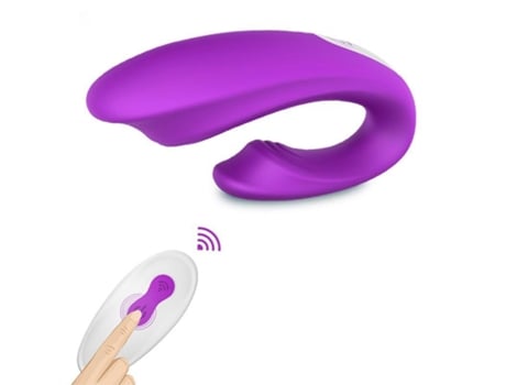 Vibrador portátil impermeable con control remoto inalámbrico para adultos (púrpura) VEANXIN