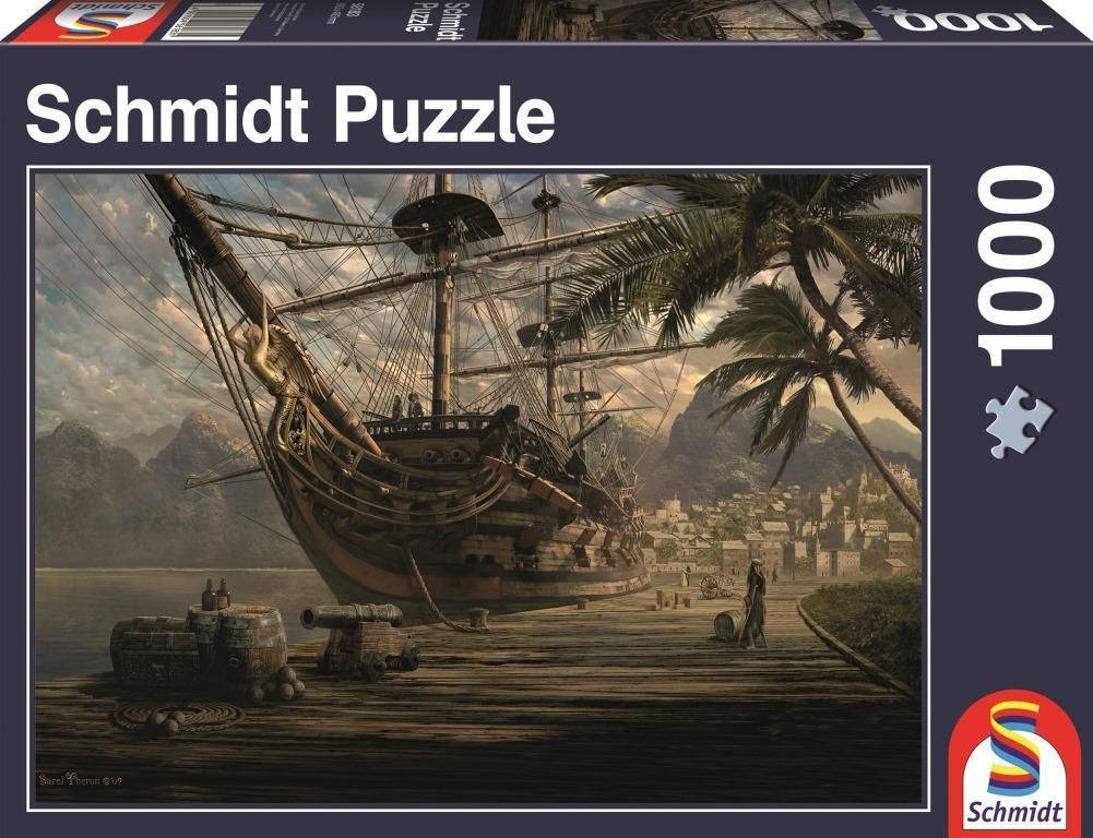 Schmidt Spiele Schiff vor anker puzzle rompecabezas buques niños y adultos 12 años 1000