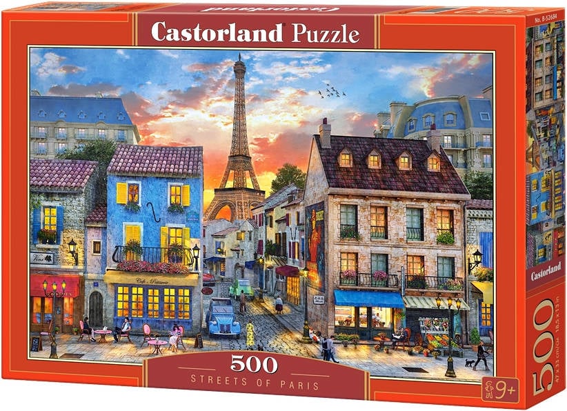 Castorland Streets Of paris 500 pcs puzzle rompecabezas ciudad niños y adultos 9 años interior colormodelo