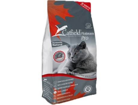 Arena de Talco para Gato CATFIELD Platinum Pro (Cantidad: 15 L)