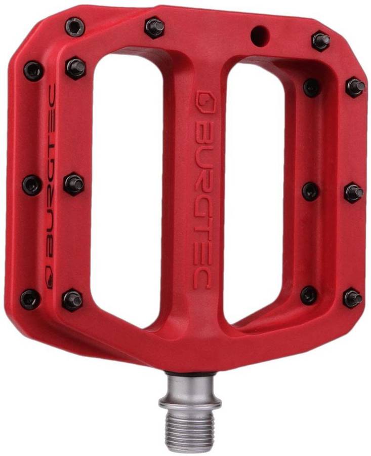 Burgtec Mk4 Composite flat pedals race red para ciclismo montaña