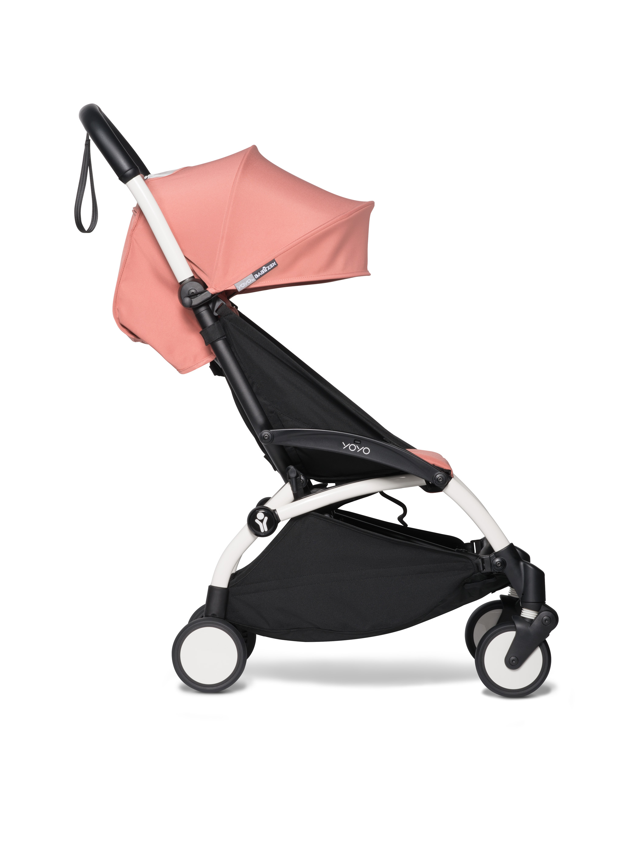 Silla de Paseo BABYZEN Yoyo² 6+ con Cubrepiés Jengibre con Estructura Blanca