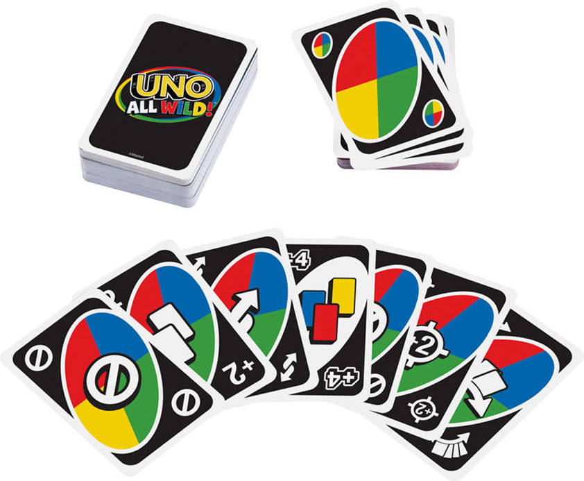 Juego de Cartas MATTEL Uno All Wild! (Edad Mínima: 7 Años - Dificultad: Baja)