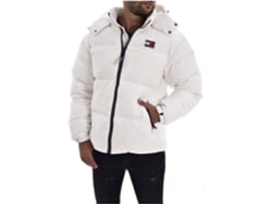 Abrigo TOMMY JEANS Poliéster reciclado Hombre (XL - Blanco)