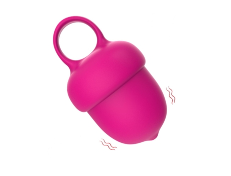 Vibrador de masaje de silicona resistente al agua de 10 frecuencias (rosa roja) VEANXIN