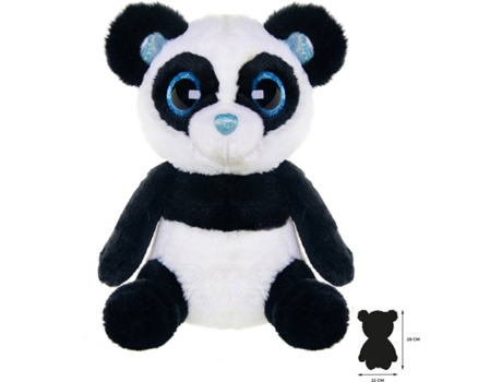 Peluche WILD PLANET Panda (18 x 22 x 28 cm - Poliéster)