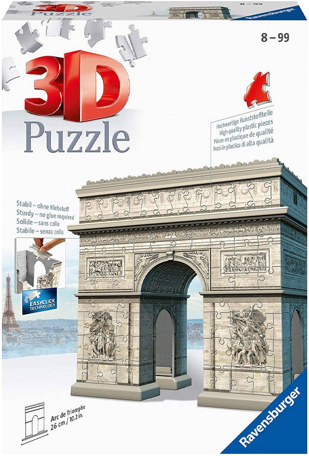 Ravensburger Puzzle 12516 3d runadrake arco de triunfo edad 10 216