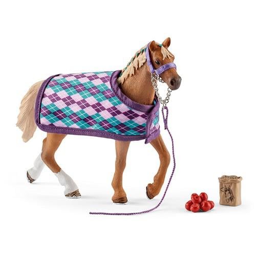 Schleich 42360 Horse club play set purasangre con manta juguetes partir de 5 años