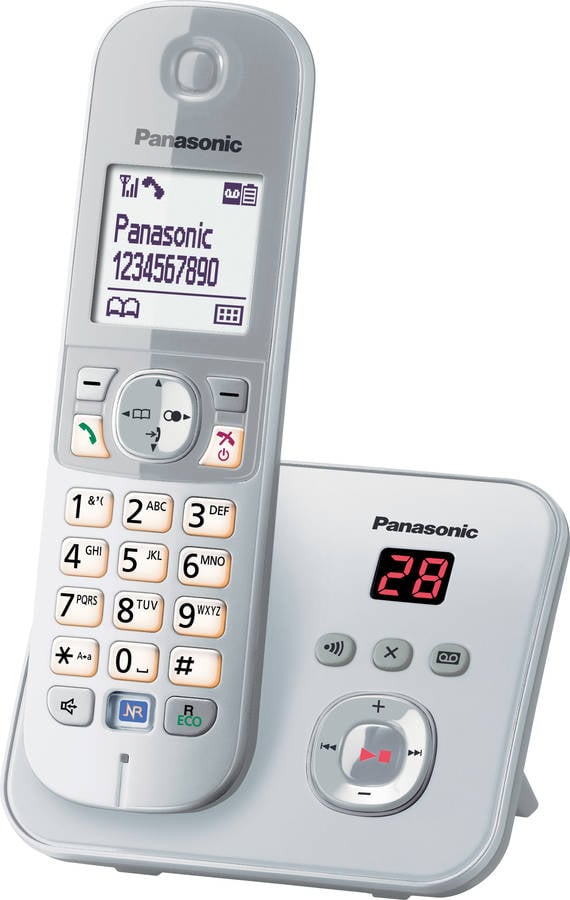 Teléfono fijo PANASONIC KX-TG6821GS plata