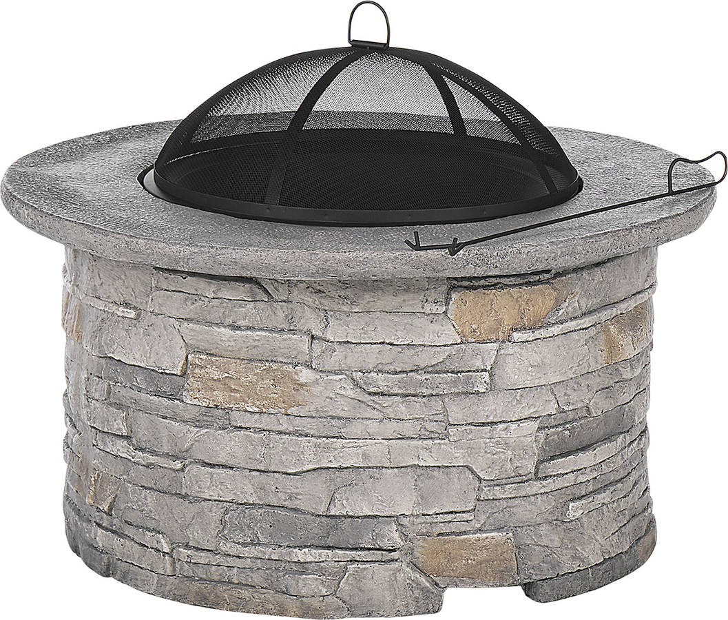 Chimeneas de exterior Tambora (Gris - Acero - cm)