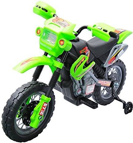 Moto Eléctrica HOMCOM 52-0015 Verde (Edad Mínima: 3 Años)