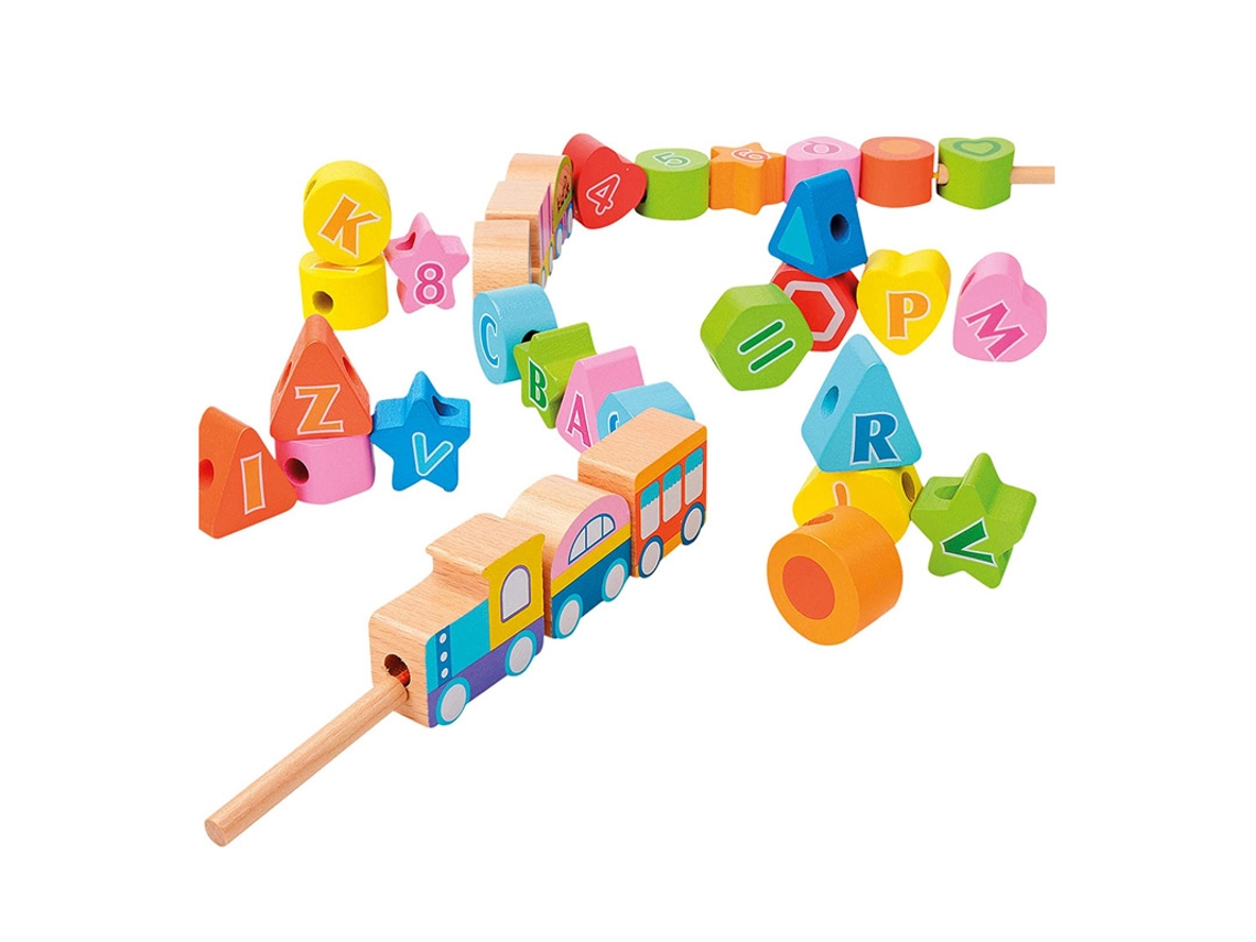 Tren de madera de juguete WOOMAX