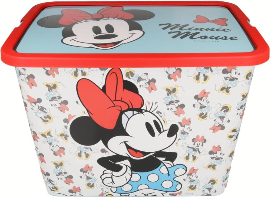 Caja de Almacenamiento MINNIE MOUSE 62352 Blanco (27 x 40 x 29 cm)