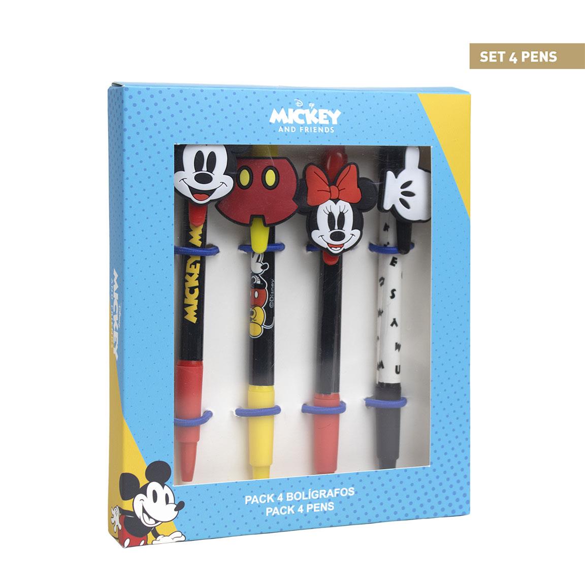 Bolígrafo Pack X4 Mickey CERDÁ LIFE'S LITTLE MOMENTS