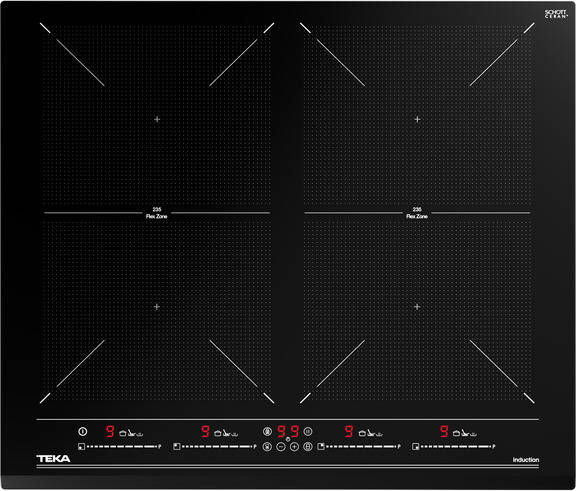 Placa Flex de Inducción TEKA IZF 64600 BK (Elétrica - 60 cm - Negro)