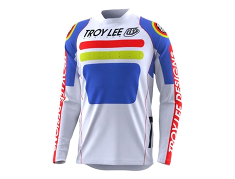 Jerseys TROY LEE DESIGNS Camisa De Enduro Manga Comprida Sprint Branco,Azul M Homem