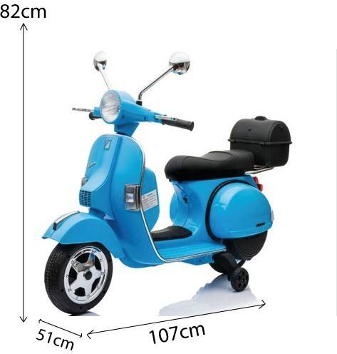 Mota ATAA CARS Vespa clásica Oficial Piaggio Eléctrico (Rosa)