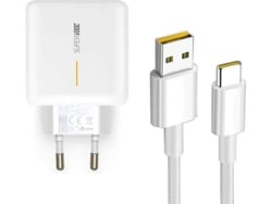 Kit Cargador y Cable Fast Charge PHONECARE para Oppo Find N (65W - USB-C - Blanco)