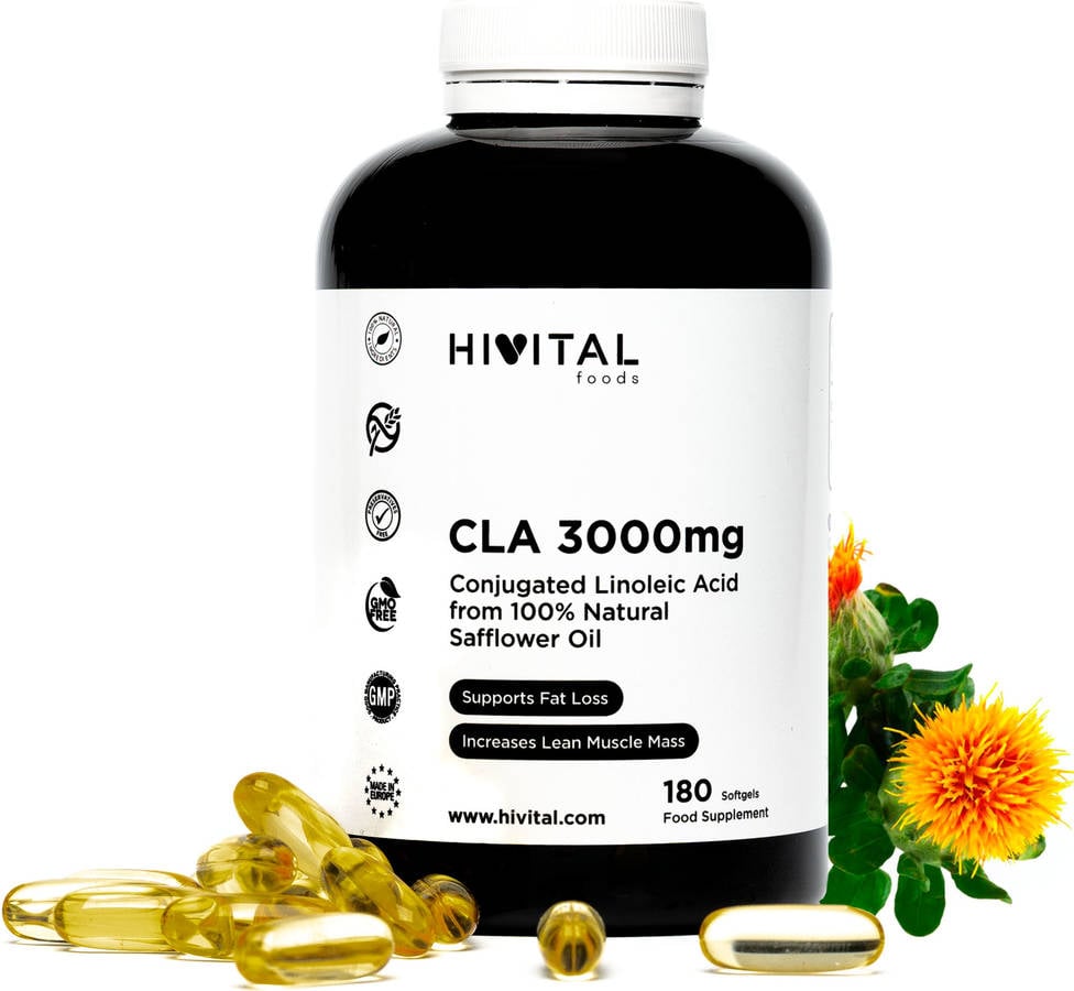 Complemento Alimentar HIVITAL CLA Ácido Linoléico Conjugado (180 Cápsulas)