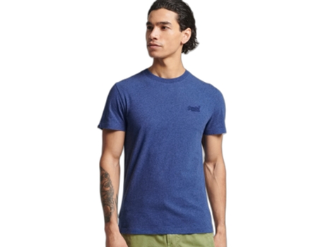 Camiseta para Hombre SUPERDRY (M - Azul)