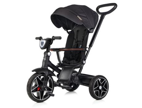 Triciclo Infantil DERBY con Capota y Mango Parental hasta 25 Kg obsidian CHIPOLINO