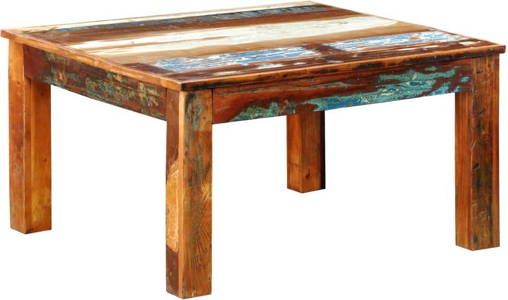 Mesa de Centro ART PLANET Cuadrada Madera Reciclada (80x80x45cm)