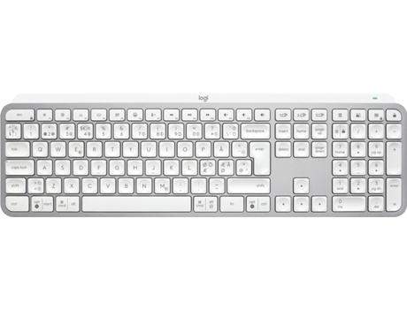 Teclado LOGITECH Aluminio,Blanco