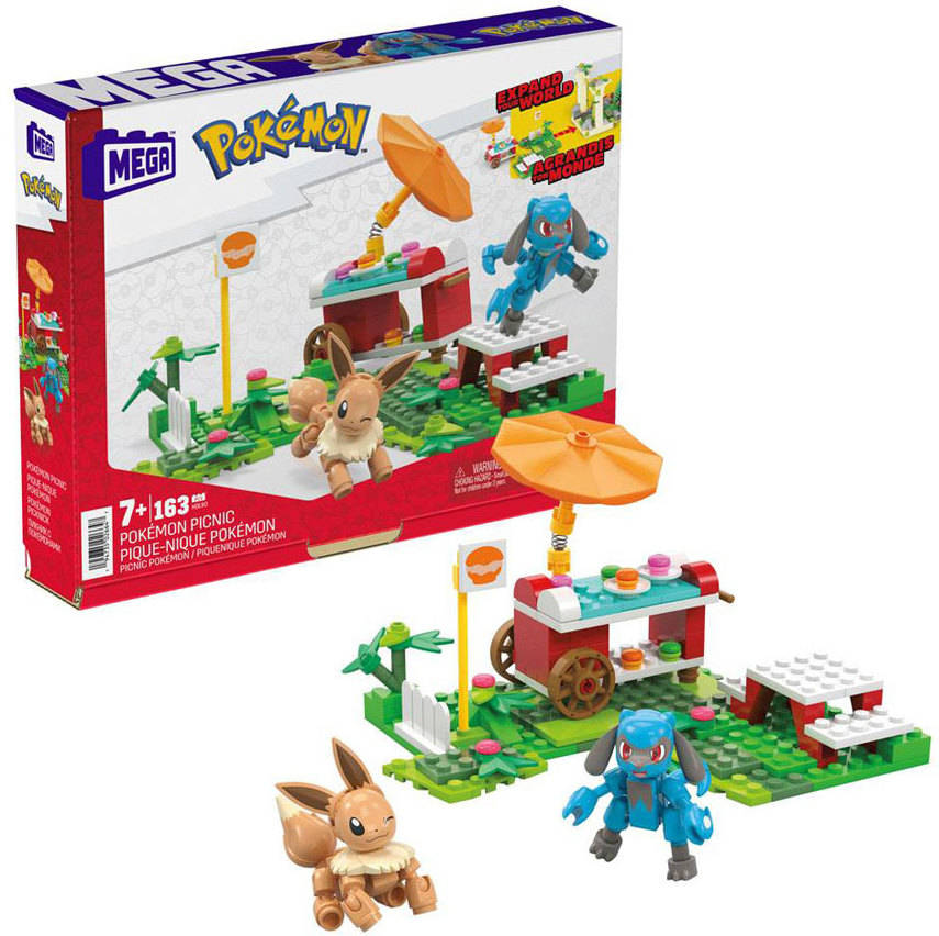 Blocs de Construcción MEGA BLOKS Construx Pokemon Picnic Poke Puff (Edad Mínima: 7 Años - 26 x 4,5 x 20,5 cm)