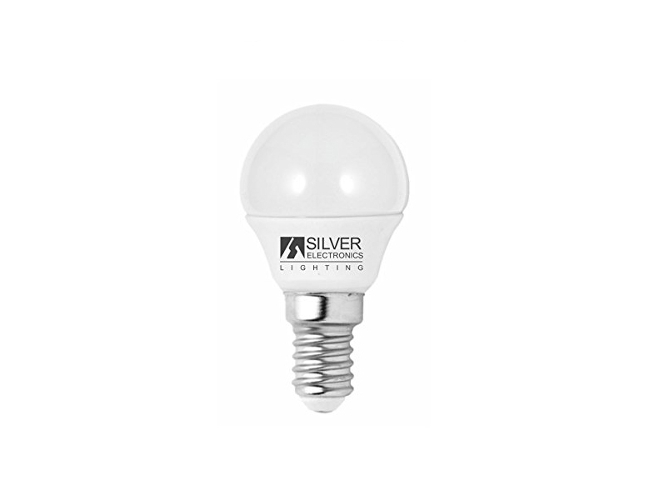 Bombilla LED Eco SILVER ELECTRONICS E14 Esférica 4W Luz Cálida