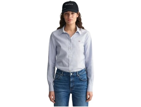 Camiseta de Mujer GANT Corta Azul (W42)