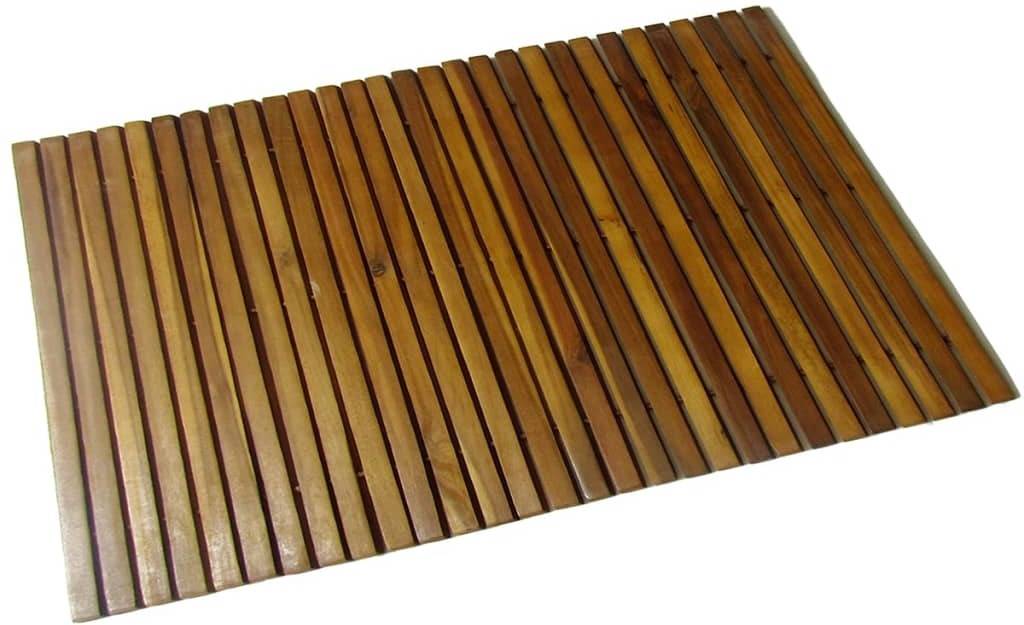 Alfombra de Baño VIDAXL (Madera - 80x50 cm - Marrón)