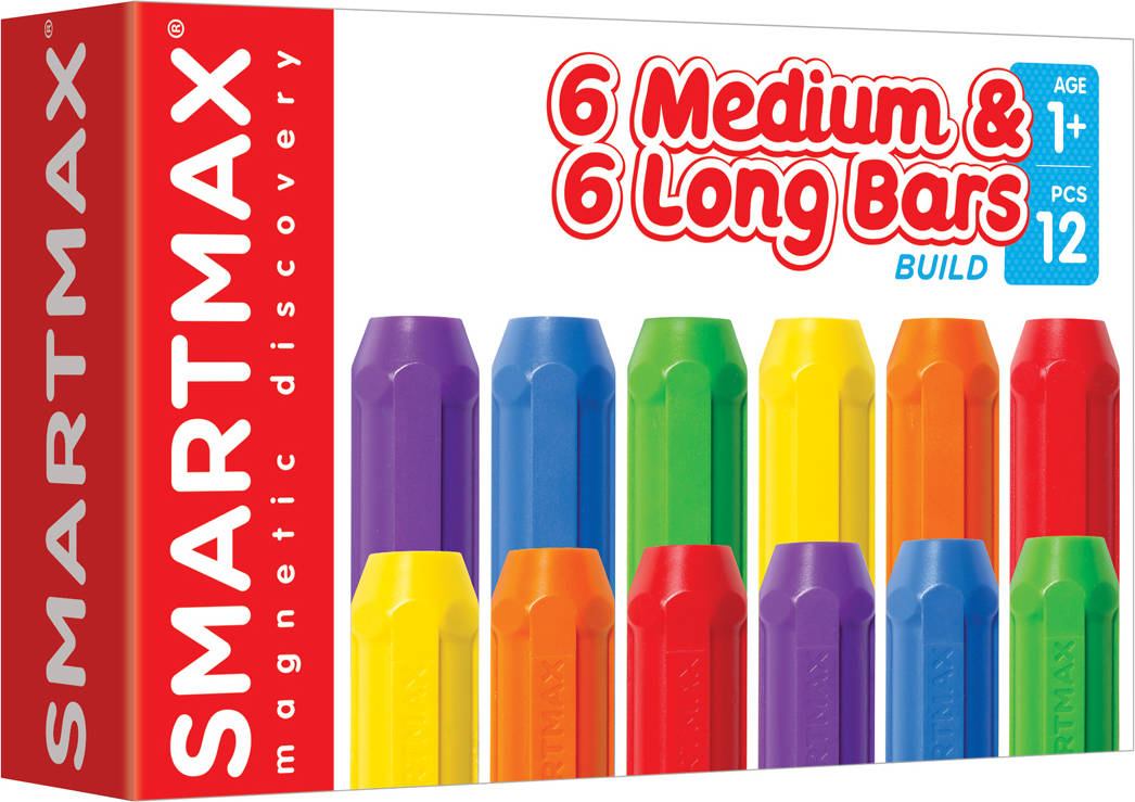 Smartmax Xt Set 6 medium long bars juego de juguetes multicolor 1 años 12 piezas niñoniña