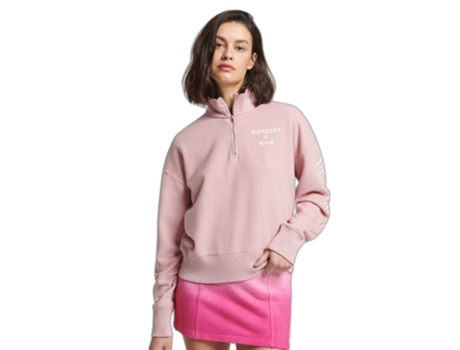 Sudadera SUPERDRY Algodón Mujer (44 - Rosa)